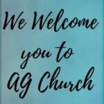 aviso bienvenida al AG CHURCH TRENTON