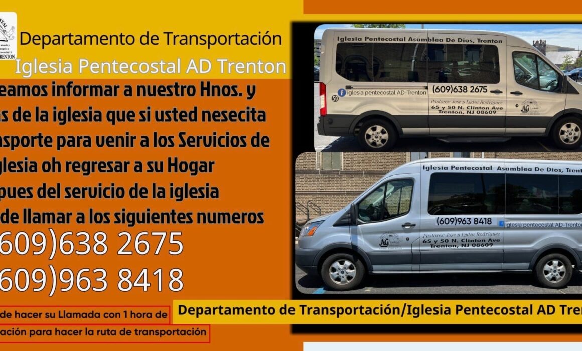 Equipo de transporte de la Iglesia AD-TRENTON en acción